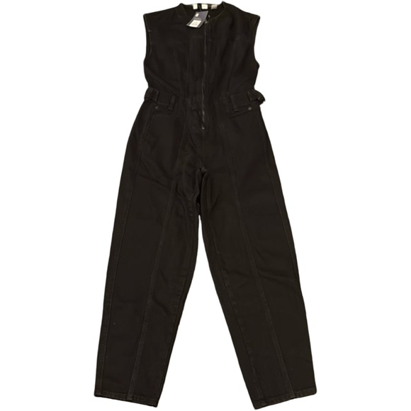 Universal Thread Denim - Women's Black Denim Overalls 99% Cotton. 1% Lycra